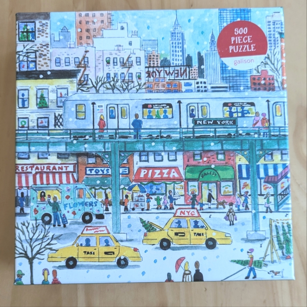 500 Piece New York City Subway Galison Puzzle - Art By Michael Storrings